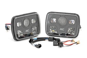 Jeep Wrangler LED Headlights - Front - Rough Country - 5